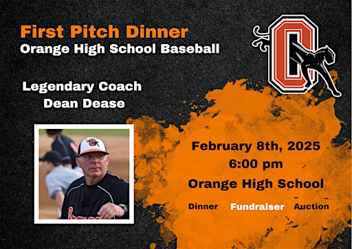 OHS First Pitch Dinner 2025 | Orange High School, 500 Orange High School Road, Hillsborough, NC, USA
