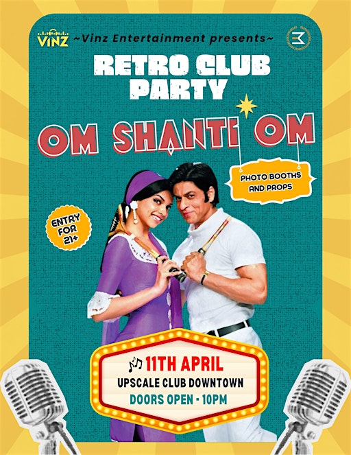 OM SHANTI OM - Bollywood Retro Party | The Bazemnt Lounge