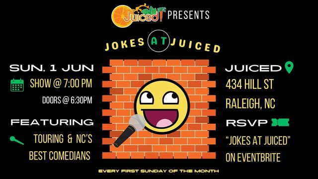 Jokes at Juiced | 434 Hill St