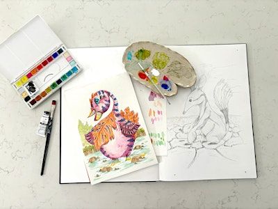 Curious Creatures Watercolour Workshop | CDW Studios