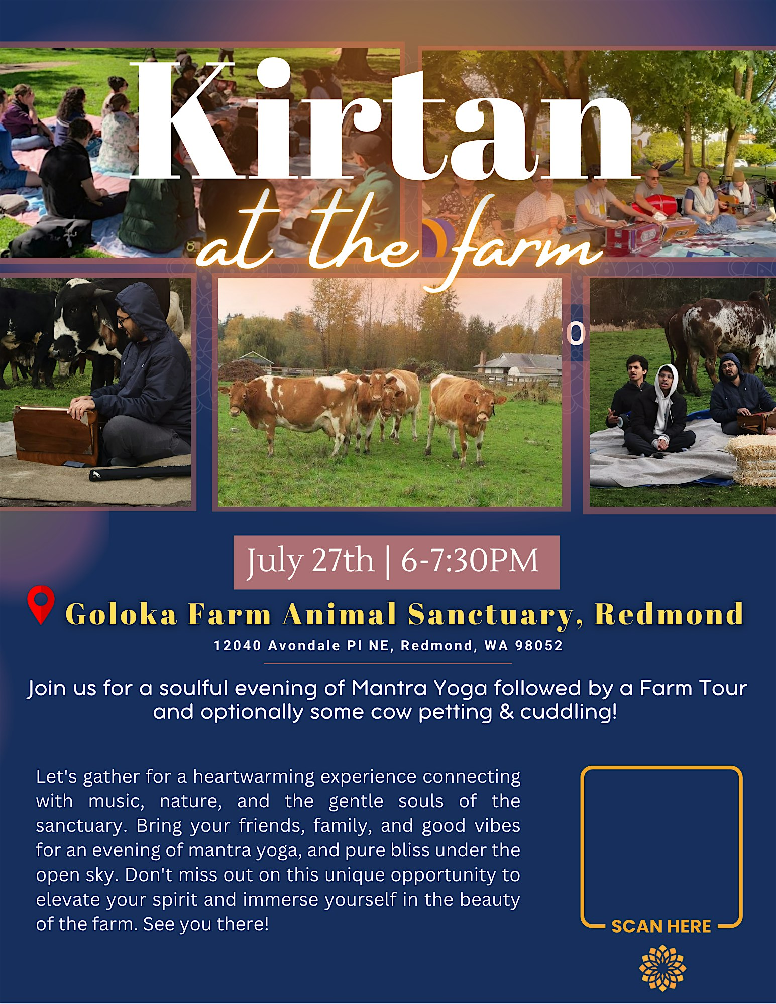 Outdoor Kirtan @ Animal Sanctuary & Farm | Goloka Farm