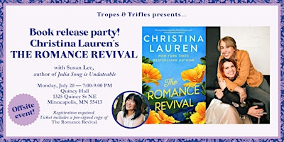 Book Release Party! Christina Lauren's THE ROMANCE REVIVAL | Quincy Hall