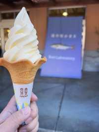 道の駅でみかんソフトクリーム🍦