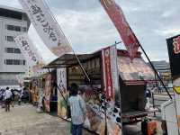 長崎。海岸沿いの多目的広島『おくんち広場』