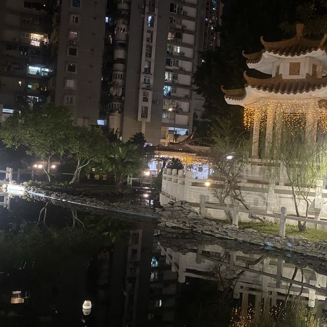 Night View at Flower City Garden Taipa 