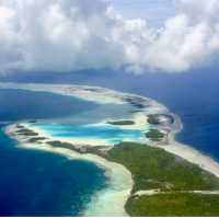 a Pink Sandy Atoll Island TRUE Paradise 