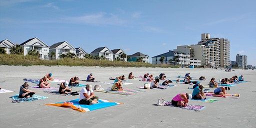BEACH YOGA, Thurs., September 14th at 9:00 am (Garden City) | Beach Access #14, Calhoun Drive, Garden City