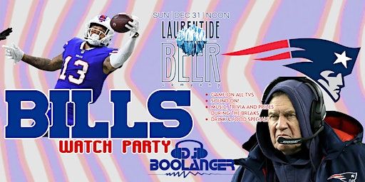 Bills vs New England Watch Party at Laurentide Beer Company | Laurentide Beer Company, Maiden Lane, Penn Yan, NY, USA