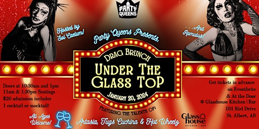 PQ Presents: Brunch Under The Glass Top at Glasshouse (1:30PM Seating) | 101 Riel Dr