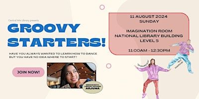 Central Arts Library Presents | Groovy Starters | National Library - Imagination Room, Level 5
