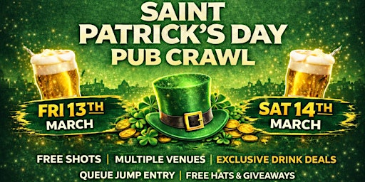 ☘️ SAINT PATRICK’S DAY PUB CRAWL – BRIGHTON ☘️ | Fitz Regent