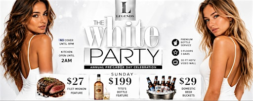 Detroit White Party 2026 | Labor Day Weekend at Legends | Downtown Detroit | Legends Detroit