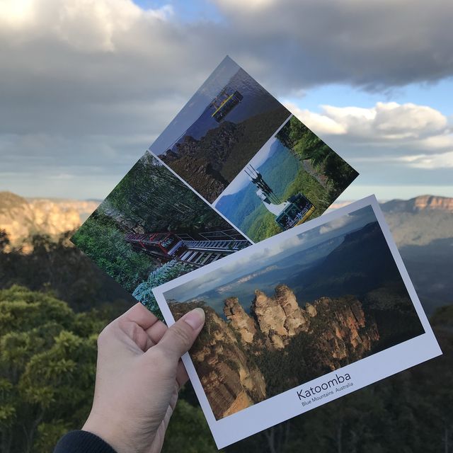 藍天下的藍山