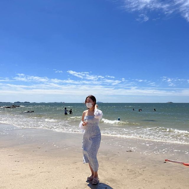 태안 여행 , 할머니 할아버지바위에서 인생샷 찍기 (꽃지해변)