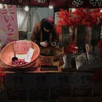 night market แถวถนน Kawaguchiko