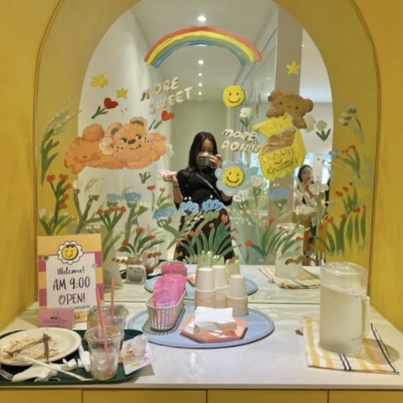오픈런 필수‼️‼️ 💛카페 노티드 청담💛