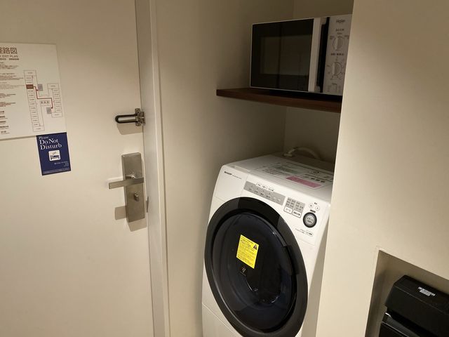 あると便利な洗濯機と電子レンジと調理器具『東急ステイ福岡天神』