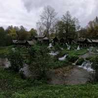 Small wooden unique watermill in the world!