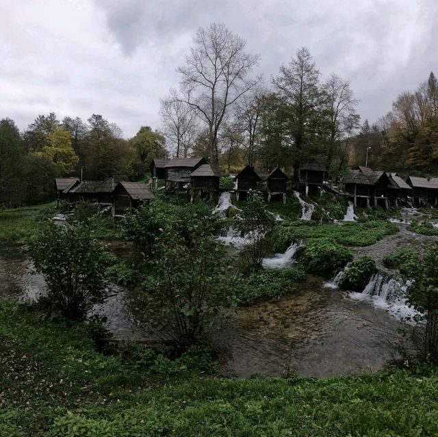 Small wooden unique watermill in the world!