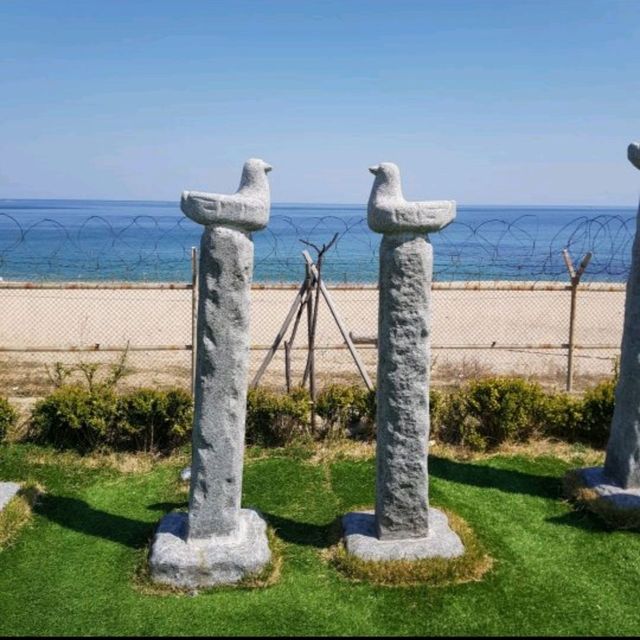 🥰고성 바다정원카페에서  천사되어보기💕😍👍