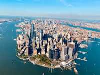 view from the helicopter in NYC
