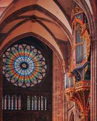 The astronomical clock is renowned worldwide and is one of the attractions of Strasbourg Cathedral.