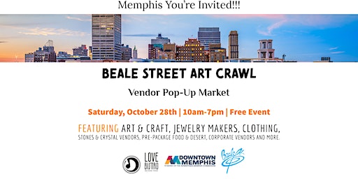 Beale Street Art Crawl Vendor Pop-up Market (Memphis) | Beale Street, Memphis, TN, USA