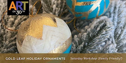 Gold Leaf Holiday Ornaments with Shirin Nikoukari | Art on 30th