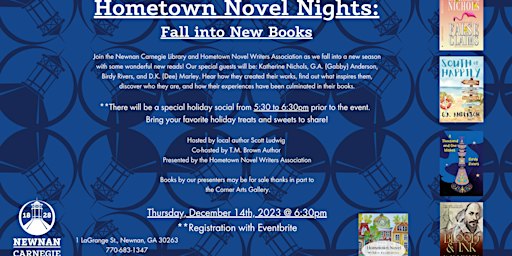 Hometown Novel Nights | Newnan Carnegie Library