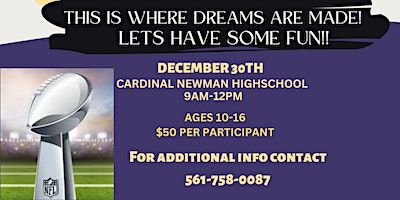 GRIT WR and DB football clinic | Cardinal Newman High School, Spencer Drive, West Palm Beach, FL, USA
