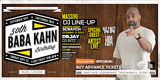 Baba Kahn 50th Bday 90s and 00s Dayjam | The Pearl