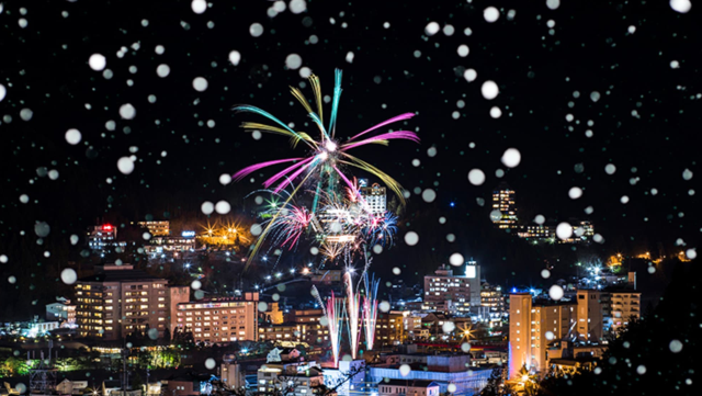 下呂溫泉冬季烟花 Winter Fireworks Story| 2025日本花火大會 | 下呂溫泉