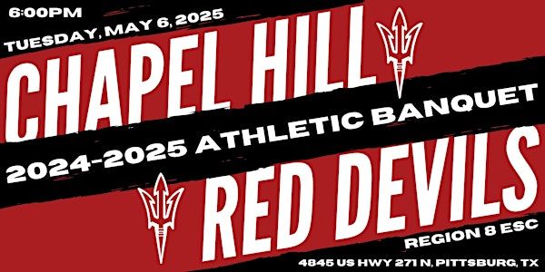 2025 Chapel Hill Athletic Sports Banquet | Region 8 Educational Service Center (Second Floor)