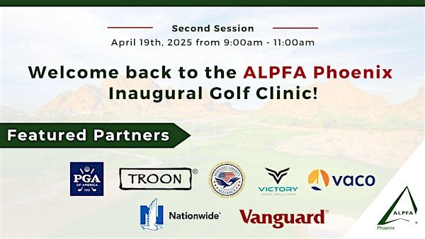 Inaugural Golf Clinic - [Rescheduled] Second Session | Papago Golf Course