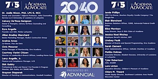 16th Annual Top 20 Under 40 Acadiana Leadership Awards | Student Union