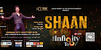 Bollywood Concert of Shaan – Live in Kansas City (Infinity Tour 2025) | Kansas City Scottish Rite