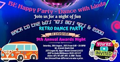 "You're Invited" - Back to the 60's, 70's, 80's, 90's & 2000 - Dance Party | Mount Gravatt Bowls Club - 1873 Logan Road, Upper Mt. Gravatt Q 4122