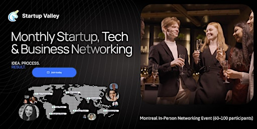 Monthly  Startup, Tech & Business Networking Montreal | Bar Dominion