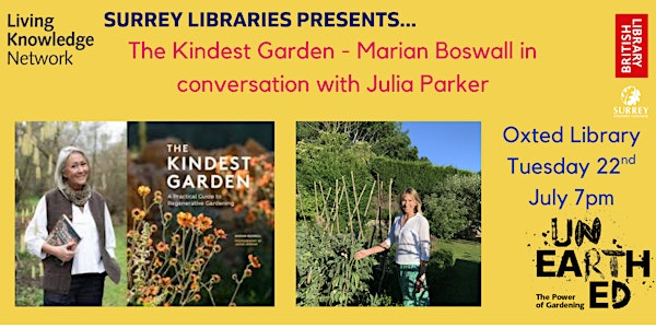 The Kindest Garden - Marian Boswall in conversation with Julia Parker | Oxted Library