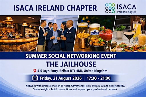 ISACA Ireland Summer Networking Social (Belfast) | 4 Joy's Entry