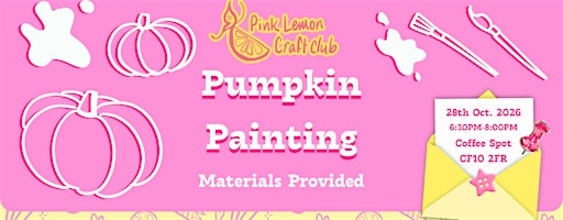 Pumpkin Painting with Pink Lemon Craft Club | Coffee Spot