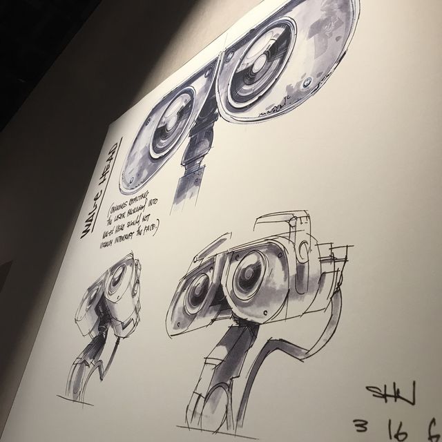 等了很久才搶到位置的Pixar 展覽！