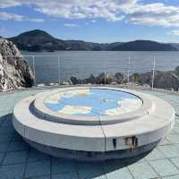 白い海岸の絶景