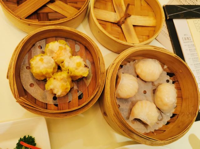 Dim sum in Times Square 