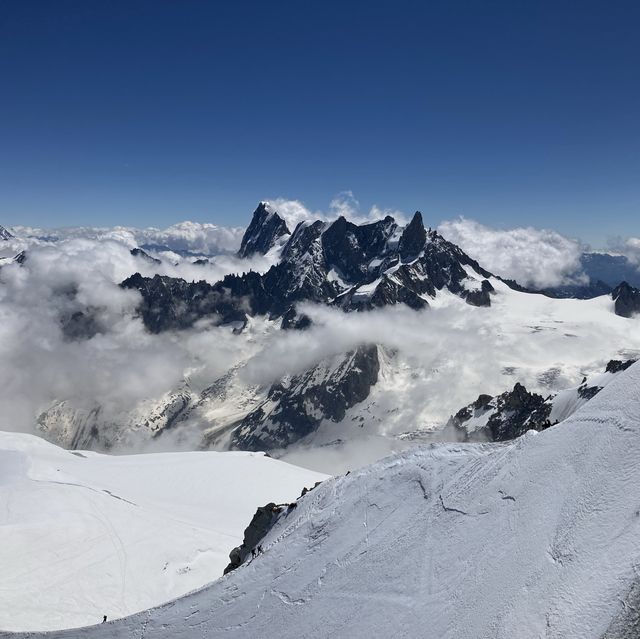 Mountain Top, Cloud and Snow