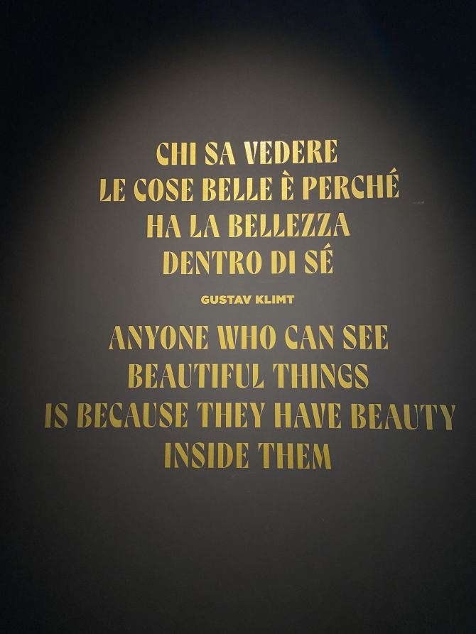 When in Rome 🏛 : Gustav Klimt Exhibition 