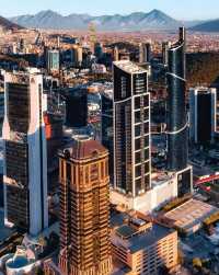 Mexico's Reforma Avenue in Daytime and Nighttime