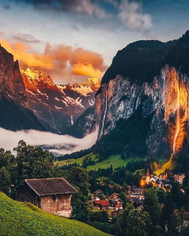 Switzerland | A valley town listed as a world natural heritage site.