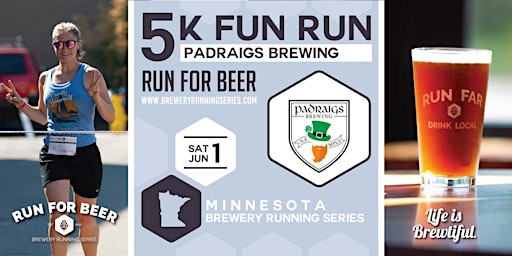 5k Beer Run x Padraigs Brewing | 2024 MN Brewery Running Series | Padraigs Brewing