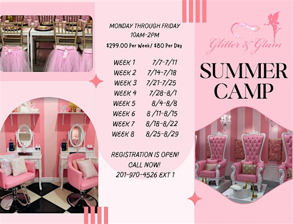 Glitter & Glam Paramus Weekly Summer Camp! | Glitter & Glam